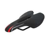 TZOXTLH Bike Seat Cover High Elastic Mountain Bicycle Hollow Saddle Cushion Breathable Seat Pad (911-2 negro rojo)