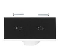 TZOXTLH Interruptor de luz inteligente LED WiFi Wall Touch 2 Gang para Alexa Control de aplicación de voz inteligente AC 95-250V (Tapa negra 2 vías (2031008))