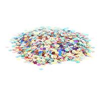 TZOXTLH Lentejuelas con purpurina en forma de flor de confeti para fiestas, bodas, suministros de decoración (0,7 cm, flor de cinco pétalos)