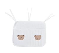 TZOXTLH Organizador de cuna colgante lindo patrón suave de algodón práctico para cochecito de bebé muebles, #511, bear large size, Oso grande