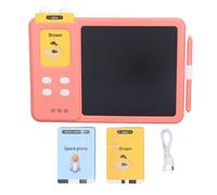 TZOXTLH Tarjetas Flash Parlantes Tableta de Escritura Educación Temprana LCD Tablero de Dibujo Pad Juguete para niños (Rosa)