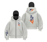 TZPTZNVF Chaquetas con Capucha Y Pasamontañas para Hombre Gráficos I.s.l.e of M.a.n T..T Retazos Manga Larga Ropa De Calle Cortavientos-QHS||s