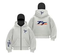 TZPTZNVF Sudadera con Capucha Y Pasamontañas Hombre Ropa De Abrigo Estampado para I.s.l.e of M.a.n T..T Deportiva Costuras Abrigos A Prueba Viento-QHS||x_l