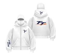 TZPTZNVF Sudadera con Capucha Y Pasamontañas Hombre Ropa De Abrigo Estampado para I.s.l.e of M.a.n T..T Deportiva Costuras Abrigos A Prueba Viento-BaiS||s