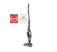 TZS First Austria Aspiradora de mano y mango 2 en 1 | hasta 60 min de duración de la batería | Cepillo de suelo con luz LED | estación de carga de pared | sin bolsa | inalámbrico | gris