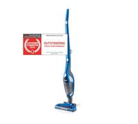 TZS First Austria Aspiradora de mano y mango 2 en 1, hasta 60 minutos de duración de la batería, cepillo de suelo con luz LED, estación de carga de pared, sin bolsa, inalámbrico, color azul