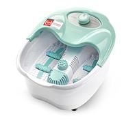 TZS First Austria Spa de pies, masaje con vibración y burbujas de aire, función de infrarrojos y calor, baño de pies, 80 W, 3 programas, 3 accesorios, mango plegable, caja de aromas