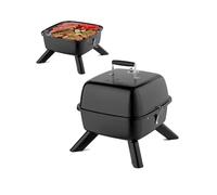 TZS First Austria barbacoa eléctrica híbrida 2 en 1 | Parrilla de bola compacta y muy estable para balcón | 2000 W | Eléctrica o carbón | Montaje y limpieza fáciles
