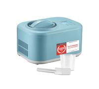 TZS First Austria - Heladera 1L con Compresor 3 en 1-100W Máquina de Helados Autorefrigerante para Yogur Helado, Sorbete y Crema - Turquesa