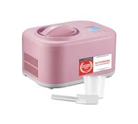 TZS First Austria - Heladera 1L con Compresor 3 en 1-100W Máquina de Helados Autorefrigerante para Yogur Helado, Sorbete y Crema - Rosa
