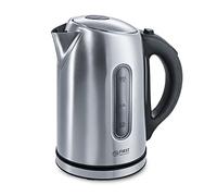 TZS First Austria Hervidor acero inoxidable 2200 W, 1,7 L, temperatura ajustable 60-100 °C, función mantener caliente, filtro de cal, luz LED