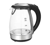 TZS First Austria Hervidor de agua de cristal de 1,7 L, con filtro antical, 2200 vatios, iluminación interior LED, inalámbrico, protección contra ebullición en seco, base de conexión de 360°