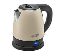 TZS First Austria Hervidor inalámbrico crema-negro 1,2L, 2200W, base 360°, filtro de cal, protección contra hervido en seco