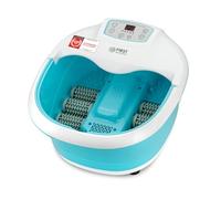 TZS First Austria - Hidromasajeador plantar 450W con 3 programas y 6 rodillos de masaje - Pediluvio eléctrico con masaje de vibración y burbujas de aire, infrarrojos y calefacción - Con temporizador