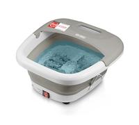 TZS First Austria - Hidromasajeador plantar plegable 450W con 3 accesorios y 8 rodillos de masaje - Pediluvio eléctrico con masaje de vibración y burbujas de aire, infrarrojos y calefacción