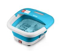 TZS First Austria - Hidromasajeador plantar plegable 450W con 3 accesorios y 8 rodillos de masaje - Pediluvio eléctrico con masaje de vibración y burbujas de aire, infrarrojos y calefacción