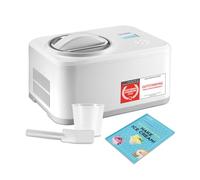 TZS First Austria Maquina Heladera y yogur | 1,5 L | Yogur helado, sorbete y helado | Incluye recetario, vaso medidor y espátula | blanco