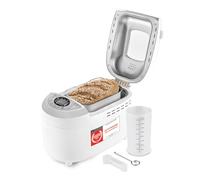 TZS First Austria - Máquina para hacer pan & 12 programas automáticos 850W - Panificadora eléctrica de 700-1250g - Con ventanilla, temporizador, accesorios y función de mantenimiento caliente - Blanco