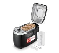 TZS First Austria - Máquina para hacer pan con 12 programas automáticos 850W - Panificadora eléctrica de 700-1250g - Con ventanilla, temporizador, accesorios y función mantenimiento caliente - Negro