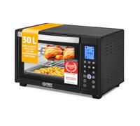 TZS First Austria Mini Horno digital 30L 1600W Minihorno con regulación temperatura hasta 230°C - Con temporizador de 60 min, 3 alturas de inserción, bandeja y parrilla Para cocinas pequeñas y camping