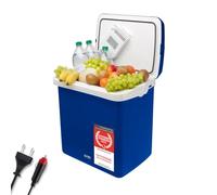 TZS First Austria - Nevera Eléctrica 32L - Función de Frío y Calor - 12V/230V para Coche y Enchufe - Termoeléctrica y Silenciosa - Camping y Viajes - Azul