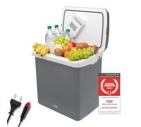 TZS First Austria Nevera Portatil Electrica 32 litros | conexión de 12 V y 230 V | con enchufe de 12 V para el coche | para camping, festivales y viajes | con función de enfriar y mantener caliente