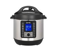 TZS First Austria - Olla a presión eléctrica 6L con 12 programas automáticos - Multicooker 1000W como arrocera, vaporera, Crock Pot, etc. - Multiolla eléctrico a presión incl. libro de recetas