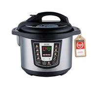 Robot de cocina TZS First Austria de 1000 W, olla rápida eléctrica con 8 programas automáticos, 6 litros, para cocer arroz, mantener en caliente y cocción al vapor