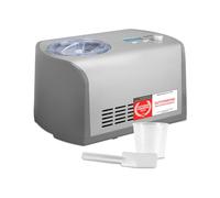 TZS Máquina para hacer helado con compresor | Ice Cream Maker auto-refrigerante con recipiente extraíble de acero inoxidable de 1,2L y apertura para ingredientes | Máquina de helados para casa