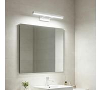 TZSMUM Baño Espejo LED Lámpara de Pared Impermeable Moderno Interior Aluminio Luz de Pared Minimalista Largo Rectangular Diseño Aplique de Pared para Dormitorio Pasillo (57cm,Blanco Luz Blanca)