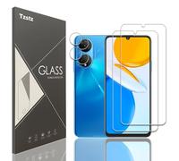 Tzstz 2+2 Piezas con Honor X7 Pantalla Protector Compatible ，9H Dureza，Anti-arañazos, Vidrio Templado Protector
