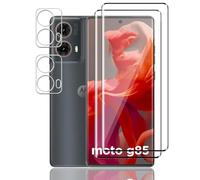 Tzstz 2+2 piezas vidrio templado protector de pantalla para Motorola Moto G85 5G dureza 9H anti arañazos HD película protectora de pantalla