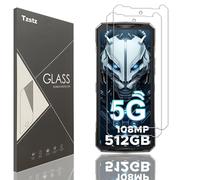 Tzstz 2 piezas vidrio templado protector de pantalla para DOOGEE V40/DOOGEE V40 Pro 6.78" dureza 9H anti arañazos HD película protectora de pantalla