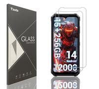 Tzstz 2 piezas vidrio templado protector de pantalla para FOSSiBOT F106 Pro 6.58" dureza 9H anti arañazos HD película protectora de pantalla