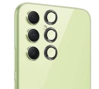 Tzstz - 2 protectores de cámara para Samsung Galaxy A54 5G, antiarañazos 9H Dureza, negro