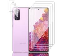 Tzstz 3+3 Piezas con Samsung Galaxy S20 FE 5G Pantalla Protector Compatible ,9H Dureza,Anti-arañazos, Vidrio Templado Protector