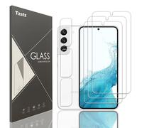 Tzstz 3+3 Piezas con Samsung Galaxy S22 Pantalla Protector Compatible ,9H Dureza,Anti-arañazos, Vidrio Templado Protector