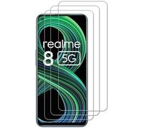 Tzstz 3 Piezas con Realme 8 5G Pantalla Protector Compatible ,9H Dureza,Anti-arañazos, Vidrio Templado Protector