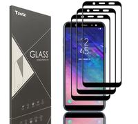 Tzstz 3 Piezas para Galaxy A6 2018/A8 2018/J6 Pantalla Protector Compatible ，9H Dureza，Anti-arañazos, Vidrio Templado Protector