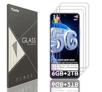 Tzstz 3 piezas vidrio templado protector de pantalla para Blackview Shark 9 5G Dureza 9H Anti Arañazos HD película protectora de pantalla