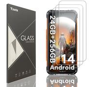 Tzstz 3 piezas vidrio templado protector de pantalla para Cubot KingKong X/KingKong AX/KingKong 9/KingKong Ace 3 6.58" dureza 9H anti arañazos HD película protectora de pantalla