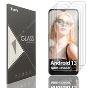 Tzstz 3 piezas vidrio templado protector de pantalla para CUBOT Note 21/Cubot Note 40/Cubot Note 50 6.56" Dureza 9H Anti Arañazos HD película protectora de pantalla