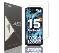 Tzstz 3 piezas vidrio templado protector de pantalla para DOOGEE Blade 20/20 Pro/20 ULTRA/20 Play/20 Max Dureza 9H Anti Arañazos HD película protectora de pantalla