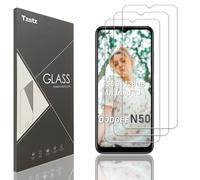 Tzstz 3 piezas vidrio templado protector de pantalla para DOOGEE N50/N50 Pro/N50S dureza 9H anti arañazos HD película protectora de pantalla