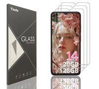 Tzstz 3 piezas vidrio templado protector de pantalla para DOOGEE N55/N55 Pro/N55 Plus 6,56" Dureza 9H Anti Arañazos HD película protectora de pantalla