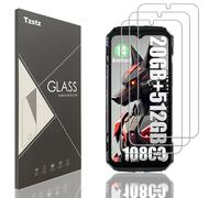 Tzstz 3 piezas vidrio templado protector de pantalla para DOOGEE S118/DOOGEE S118 PRO dureza 9H anti arañazos HD película protectora de pantalla