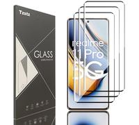 Tzstz 3 piezas vidrio templado protector de pantalla para Realme 11 Pro/11 Pro Plus 5G Dureza 9H Anti Arañazos Realme 11 Pro/11 pro + protector de pantalla