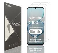 Tzstz 3 piezas vidrio templado protector de pantalla para realme C100 5G dureza 9H anti arañazos HD película protectora de pantalla