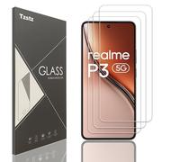 Tzstz 3 piezas vidrio templado protector de pantalla para realme P3 5G/realme P3 lite 6.67" Dureza 9H Anti arañazos HD película protectora de pantalla