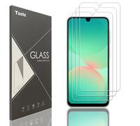Tzstz 3 piezas vidrio templado protector de pantalla para Samsung Galaxy A26 5G dureza 9H anti arañazos HD película protectora de pantalla